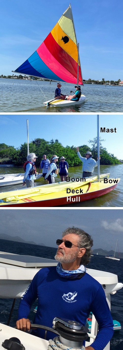 Jay Teaching Sailing on a Sunfish, minutes from Bradenton and Sarasota
