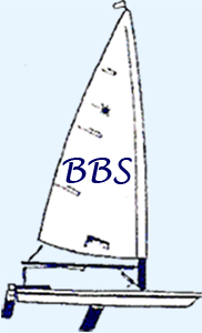 Bimini Bay Sailing logo - small sailboat